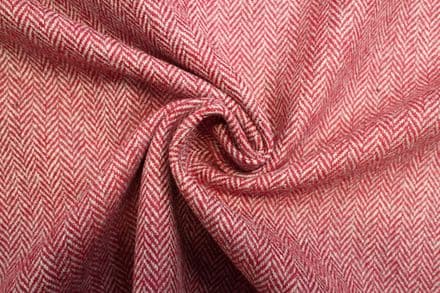 Pure Wool Herringbone Tweed Fabric | DR05