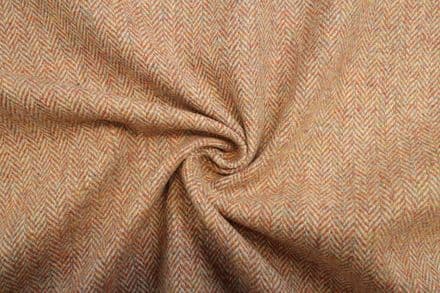Pure Wool Herringbone Tweed Fabric | DR09