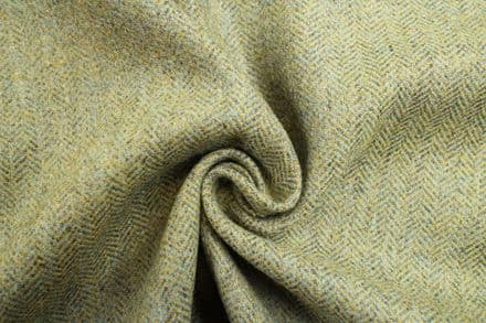Pure Wool Herringbone Tweed Fabric | DR17