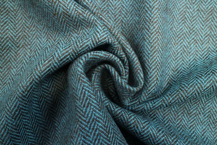 Pure Wool Herringbone Tweed Fabric DR35