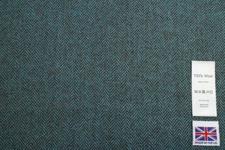 Pure Wool Herringbone Tweed Fabric | DR35