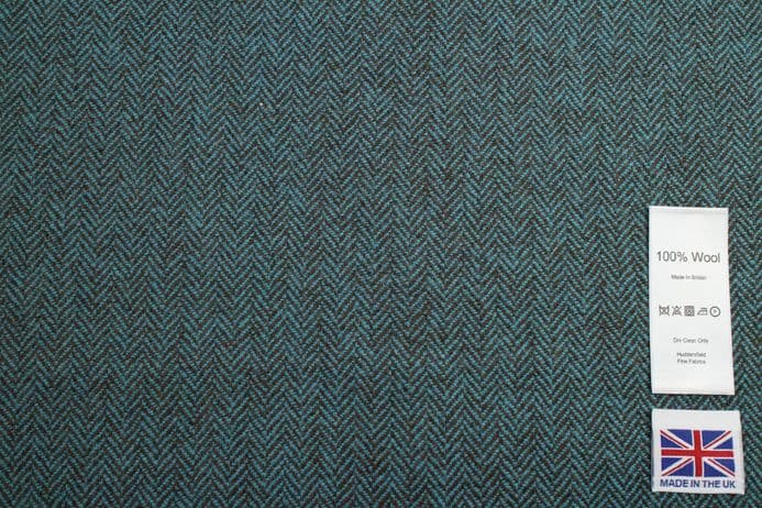Pure Wool Herringbone Tweed Fabric | DR35