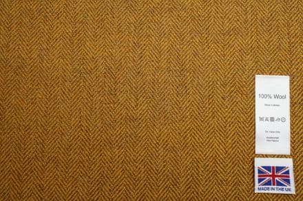 Pure Wool Herringbone Tweed Fabric | DR36