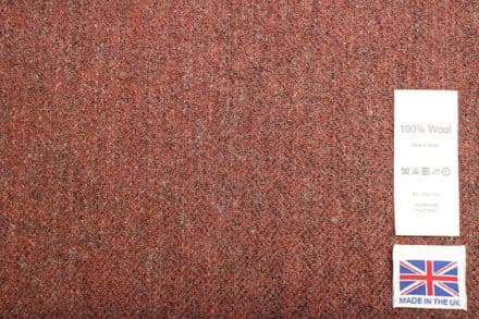 Pure Wool Herringbone Tweed Fabric | DR54