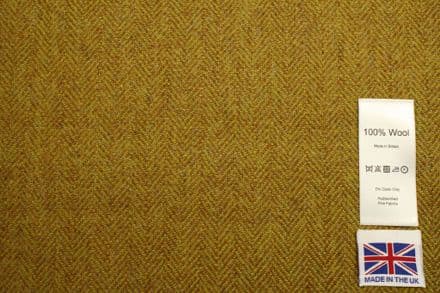 Pure Wool Herringbone Tweed Fabric | DR59