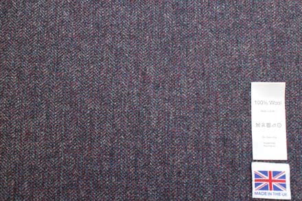 Pure Wool Herringbone Tweed Fabric | DR81