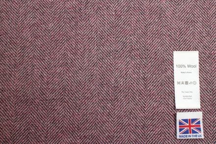 Pure Wool Herringbone Tweed Fabric | DR88