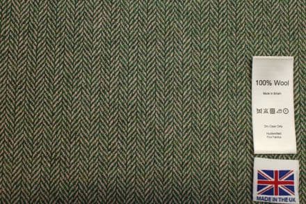 Pure Wool Herringbone Tweed Fabric | DS11