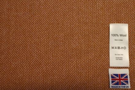 Pure Wool Herringbone Tweed Fabric | DS12