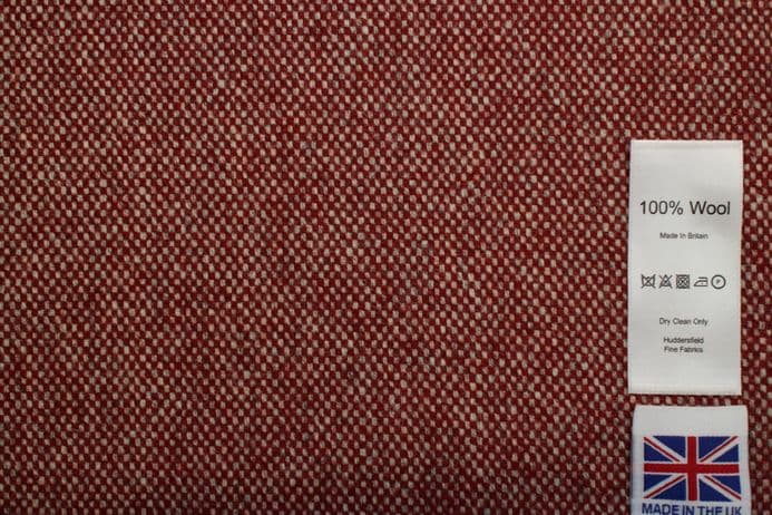 Pure Wool Hopsack Weave Tweed Fabric | DR95
