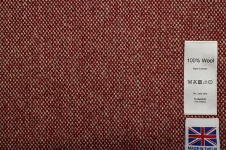 Pure Wool Hopsack Weave Tweed Fabric | DR95