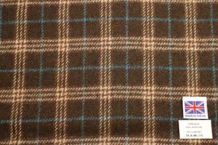 Pure Wool Plaid Tweed Fabric | DQ77
