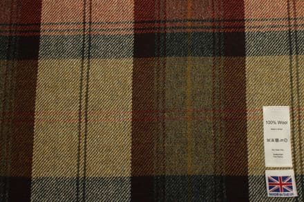Pure Wool Plaid Tweed Fabric | DR99