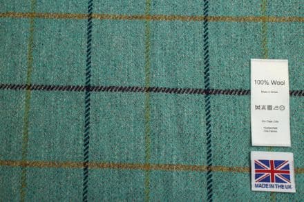 Tweed Windowpane Check Design Fabric 100% Wool | DR23