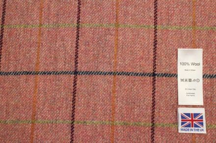 Tweed Windowpane Check Design Fabric 100% Wool | DR26