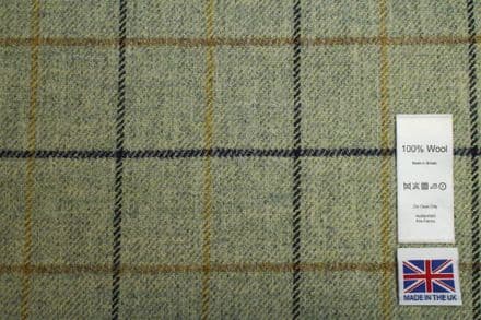 Tweed Windowpane Check Design Fabric 100% Wool | DR30