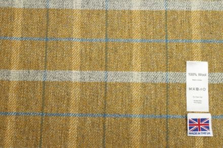 Tweed Windowpane Check Design Fabric 100% Wool | DR76