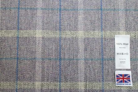 Tweed Windowpane Check Design Fabric 100% Wool | DR79