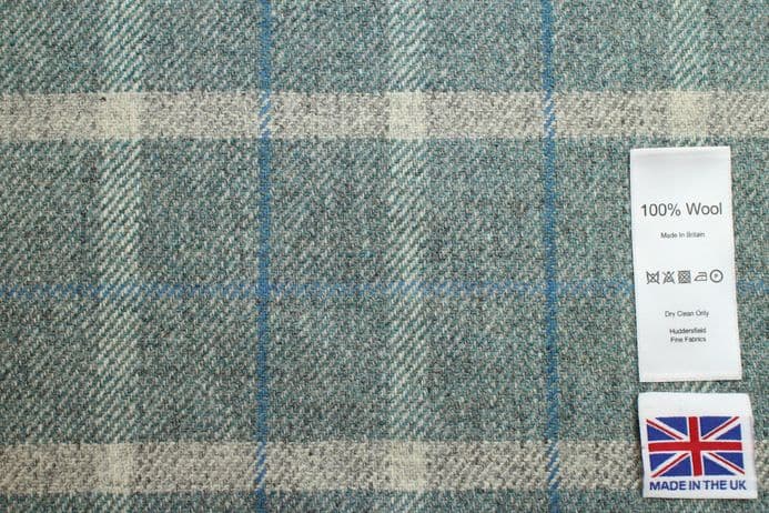 Tweed Windowpane Check Design Fabric 100% Wool | DR80