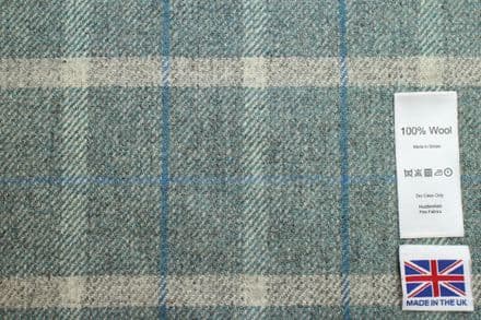 Tweed Windowpane Check Design Fabric 100% Wool | DR80