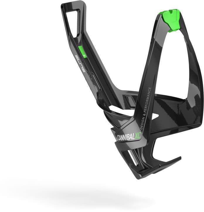 Elite Cannibal Bottle Cage Black/Green