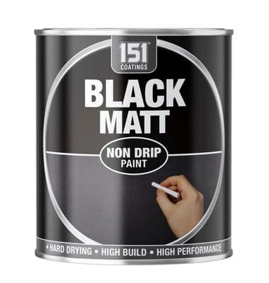 151 Coatings Matt Paint 300ml - Black