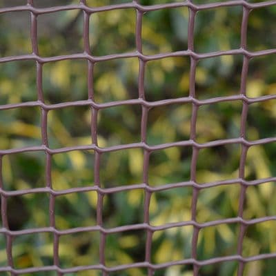 19mm Plastic Garden Mesh Mini-Roll Brown 0.5m x 6m