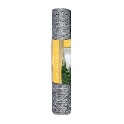 25mm Galvanised Wire Net 0.6m x 10m