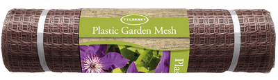 50mm Plastic Garden Mesh Mini-Roll Brown 0.5m x 5m