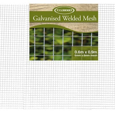 6mm Galvanised Wire Mesh Panel 0.6m x 0.9m