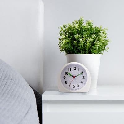 Acctim Jefferson Jumbo Alarm Clock - White