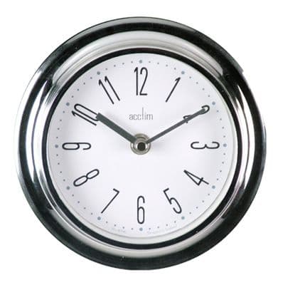 Acctim Riva Wall Clock Chrome - Chrome