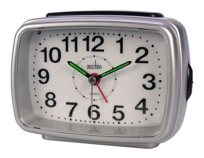Acctim Titan Clock Silver /White