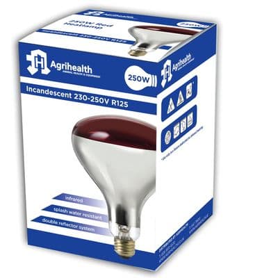 Agrihealth Heatlamp Bulb - 250w - Red
