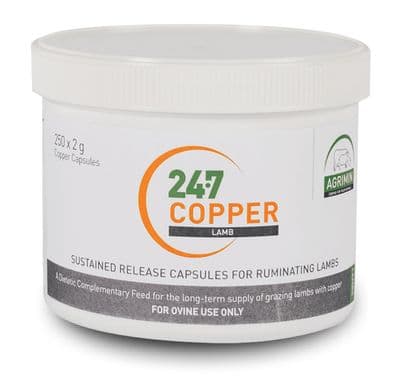 Agrimin 24-7 Copper Bolus - 2gx250 - Lamb