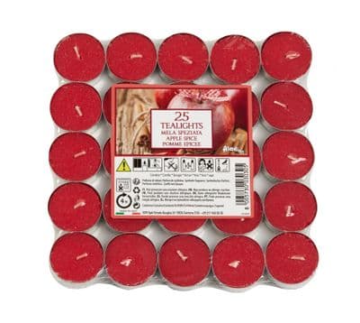 Aladino 4 Hour Tealights Pack 25 - Apple Spice