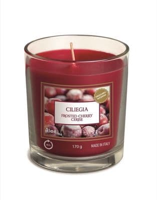 Aladino Medium Candle Jar - Frosted Cherries