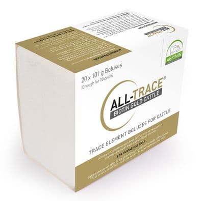 Alltrace Biotin Gold Cattle Bolus - 101g x20