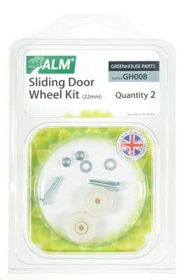 ALM Greenhouse Sliding Door Wheel Kit - 22mm