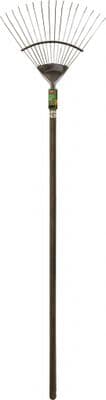 Ambassador Ash Handle Stainless Steel Lawn Rake - Length: 184cm