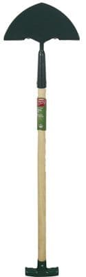 Ambassador Carbon Steel Edging Iron - Length: 92cm. Wooden Handle Length: 61cm