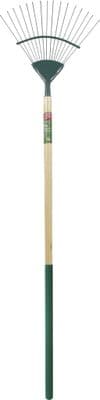 Ambassador Carbon Steel Lawn Rake - Length: 166cm. Foam Handle Length: 61cm