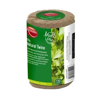 Ambassador Natural Jute Spool 3 Ply - 200gm/110m