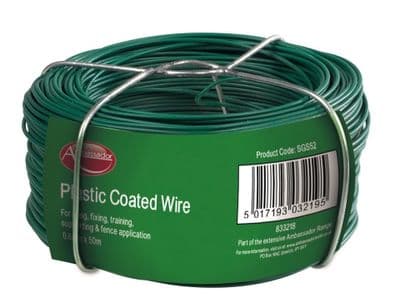 Ambassador Plastic Coated Wire - 0.8mm x 50m