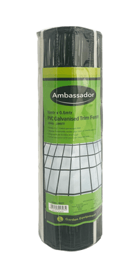 Ambassador PVC Galvanised Trim Fence - 10m x 0.6m
