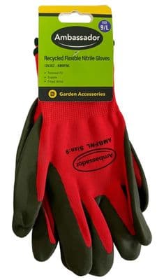 Ambassador Recycled Flexible Nitrile Gloves - 9/L