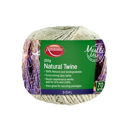 Ambassador Sisal Twine - 250g/70m