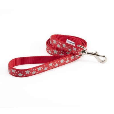 ANCOL PATTERNED COLLECTION LEAD REFLECTIVE STARS RED