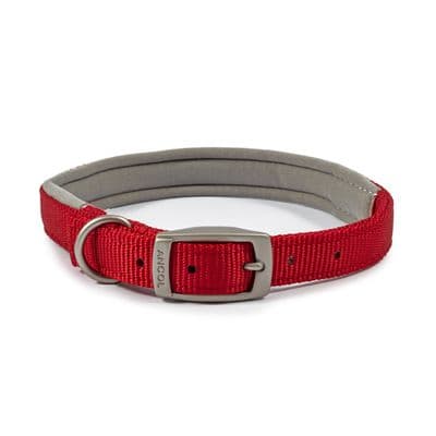 ANCOL VIVA PADDED COLLAR RED