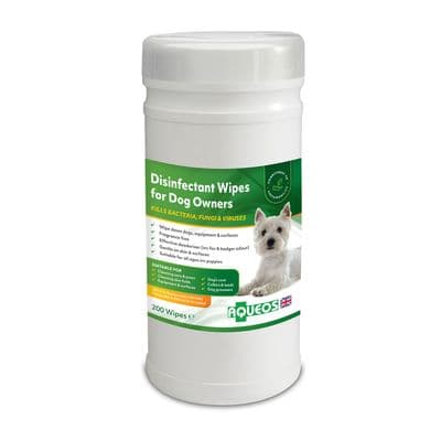 AQUEOS DISINFECTANT WIPES FOR DOG OWNERS